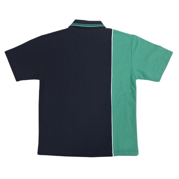 SHORT SLEEVE CONTRAST POLO PIQUE TOP