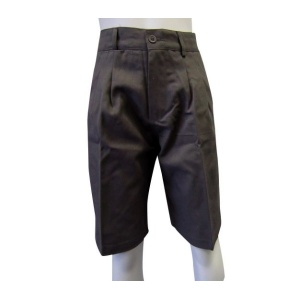GABERDINE TAILORED SHORTS WITH ZIP-POCKET