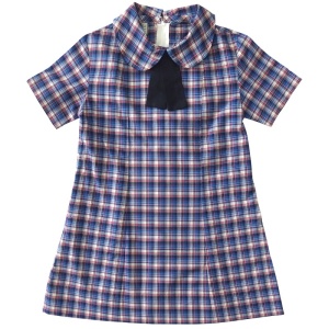 GIRLS SUMMER DRESS (NAVY TIE)