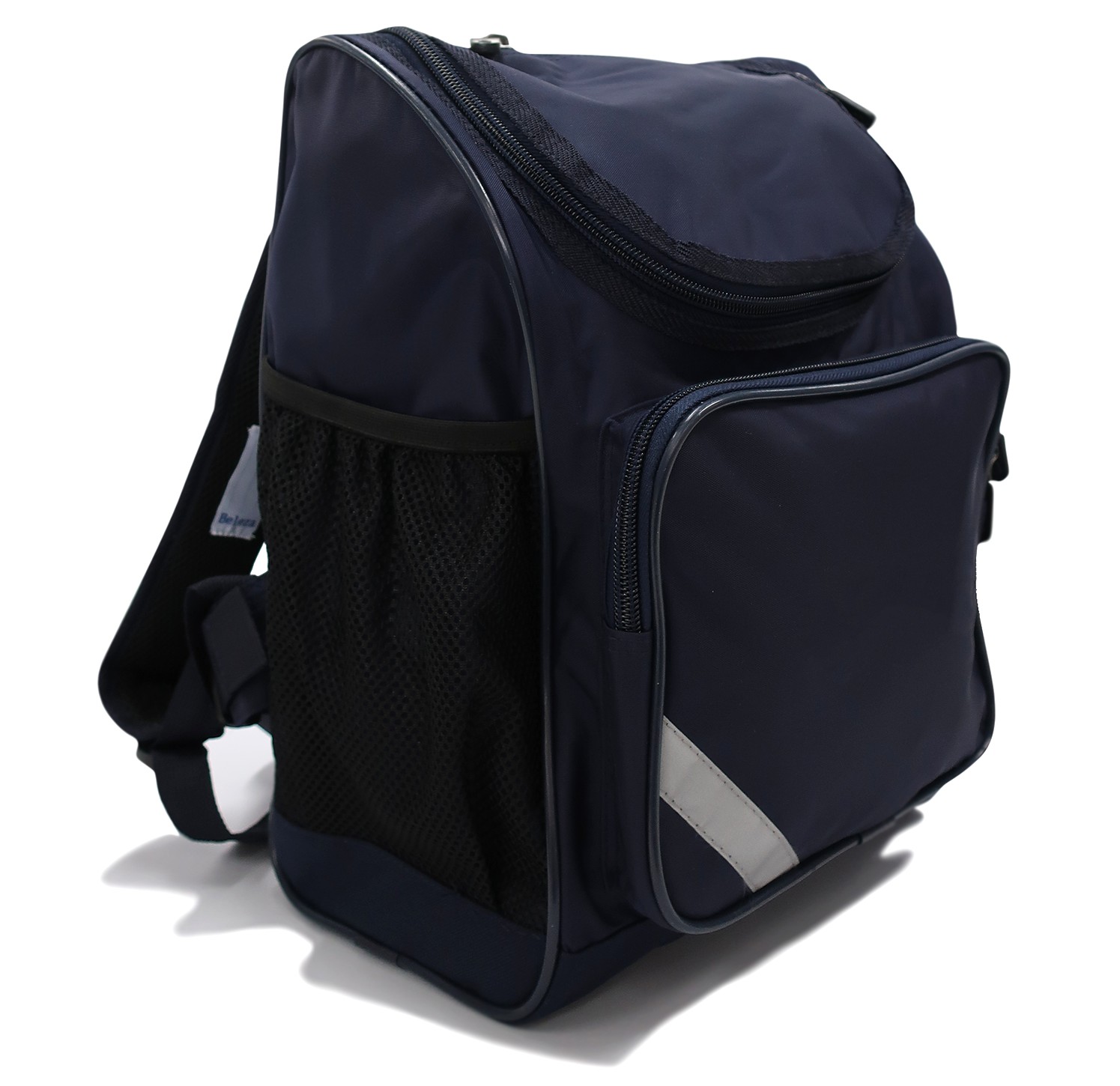 NAVY MICRO FIBRE SCHOOL BAG
