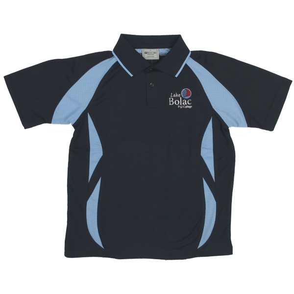 SPORTS POLO WITH MESH CONTOUR PANEL FRONT