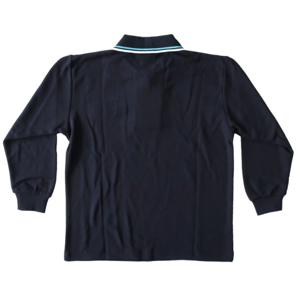 LONG SLEEVE POLO PIQUE TOP