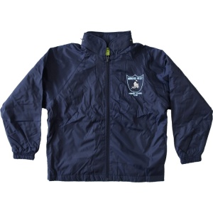 WATERPROOF SPRAY JACKET WITH POLAR FLEECE LINING