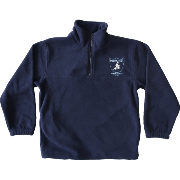 HALF ZIP POLAR FLEECE RUGBY TOP