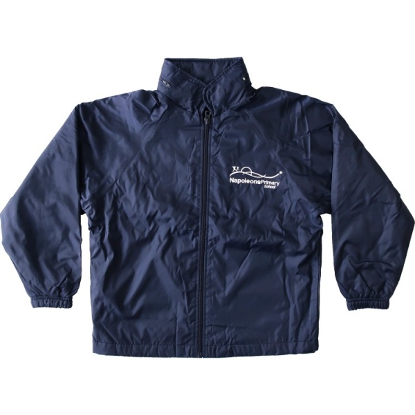 WATERPROOF SPRAY JACKET WITH POLAR FLEECE LINING