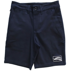 BOYS TAILORED CHINO SHORTS WITH INTERNAL ZIP-POCKET