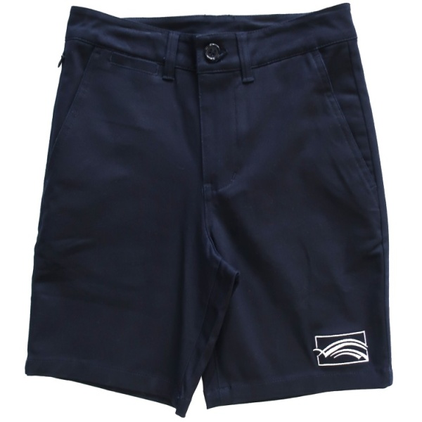 BOYS TAILORED CHINO SHORTS WITH INTERNAL ZIP-POCKET
