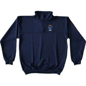 POLY-NYLON HALF ZIP RUGBY TOP