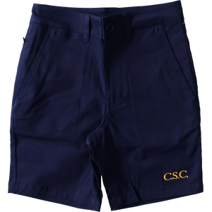 TAILORED CHINO SHORTS WITH INTERNAL ZIP-POCKET