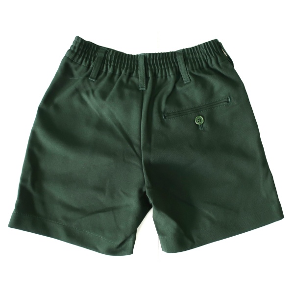 1/2 ELASTIC WAISTED GABERDINE SHORTS