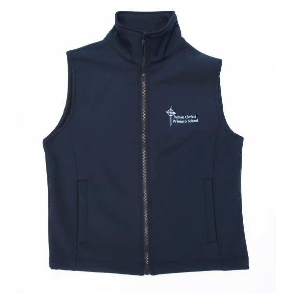 SOFT SHELL VEST WITH POLAR FLEECE LINING