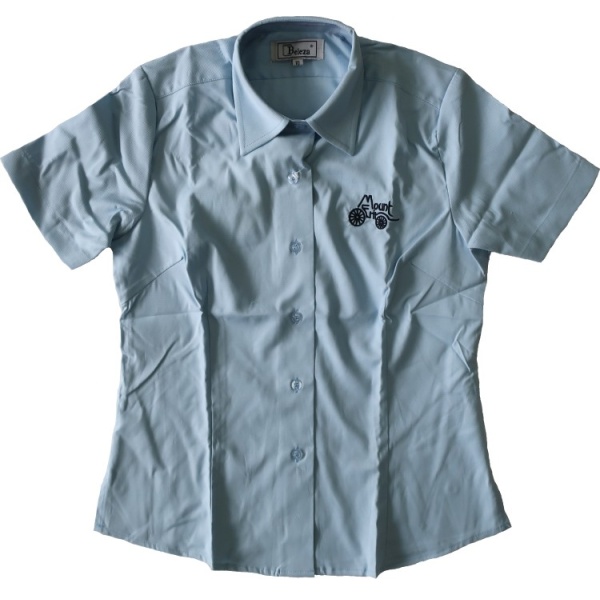 GIRL'S ELASTINE SHORT SLEEVE BLOUSE