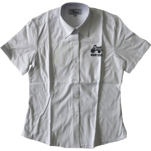 GIRL'S ELASTINE SHORT SLEEVE BLOUSE