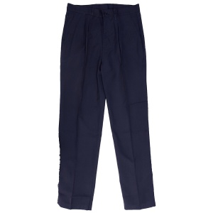 GABERDINE TAILORED PANTS WITH ZIP-POCKET FRONT