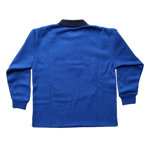 FLEECY RUGBY TOP WITH SIDE SPLIT HEMS