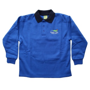 FLEECY RUGBY TOP WITH SIDE SPLIT HEMS