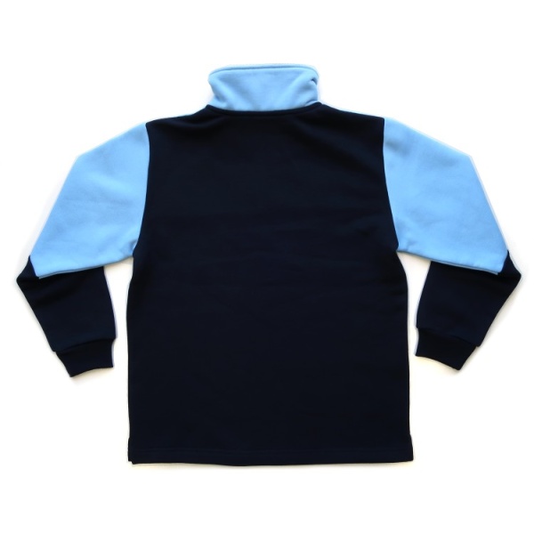 FLEECE ZIP UP RUGBY TOP