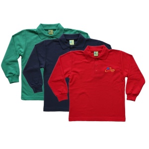 LONG SLEEVE POLO PIQUE SHIRT