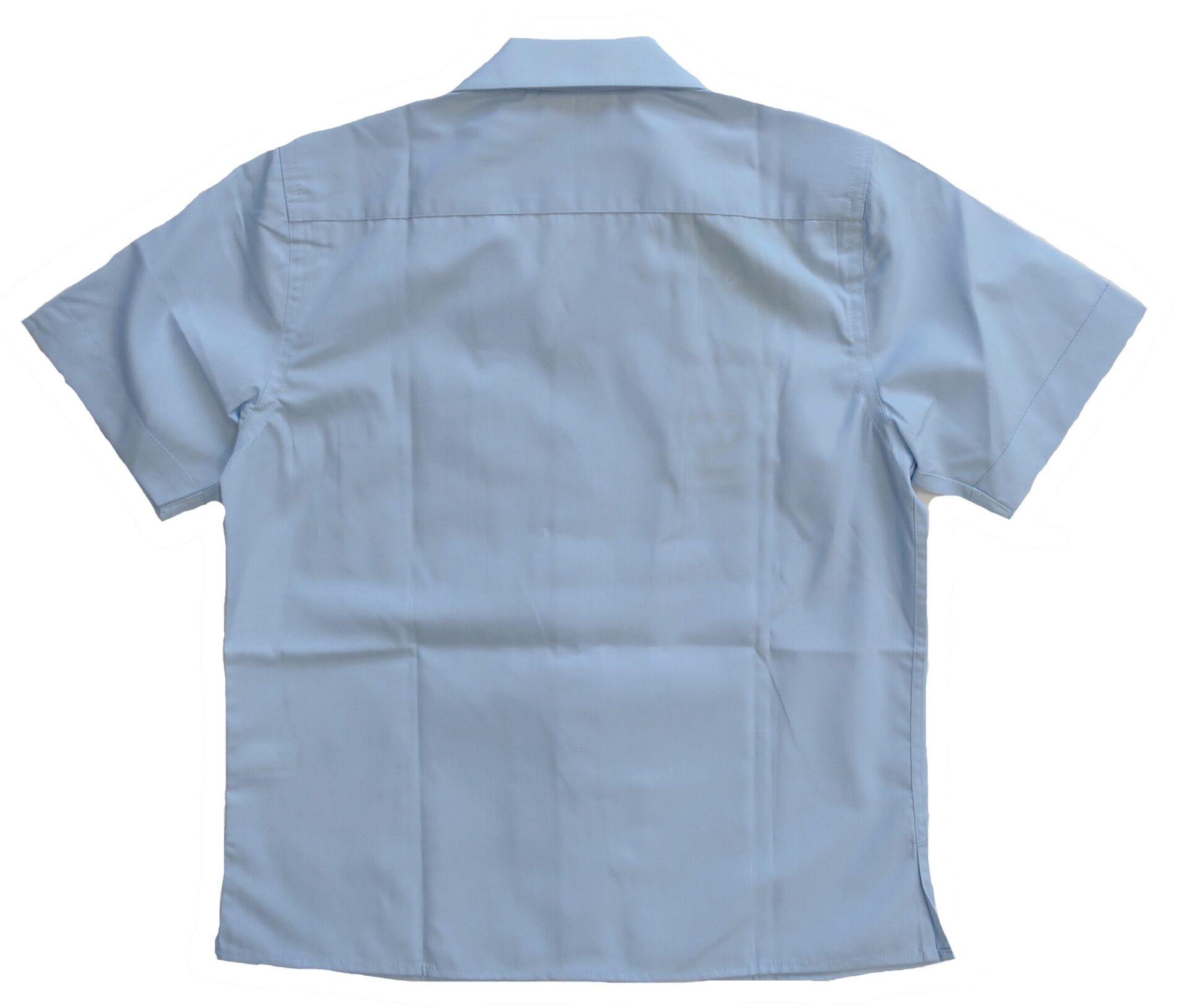 Mens Black Short Sleeve Open Neck Shirt | Classic Fit