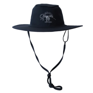 HARD BRIMMED SLOUCH HAT WITH SAFETY CLIP