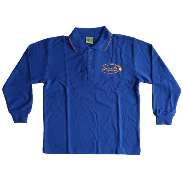 LONG SLEEVE POLO SHIRT﻿