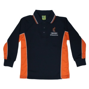 YOUTH'S LONG SLEEVE SLEEVE SPORT MESH POLO TOP