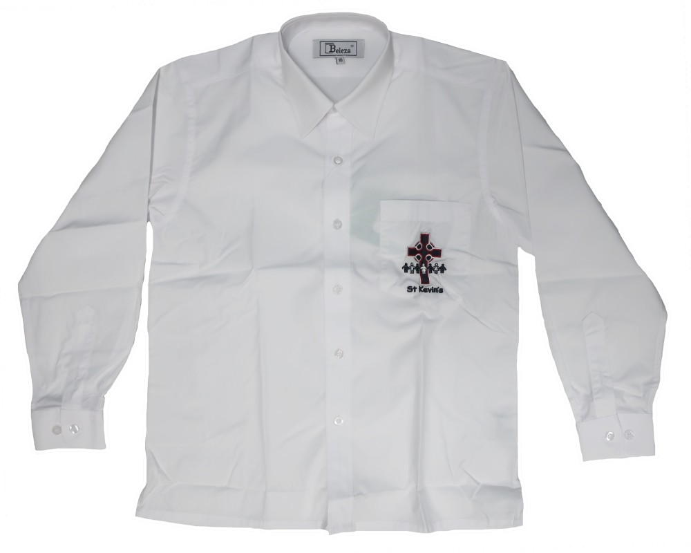 BOYS LONG SLEEVE SCHOOL SHIRT Beleza School Uniforms