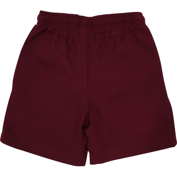 MAROON SURF STYLE GABERDINE SHORTS
