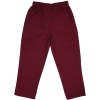 MAROON UNISEX SURF STYLE GABARDINE PANTS