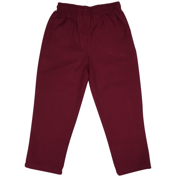 MAROON UNISEX SURF STYLE GABARDINE PANTS