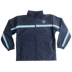 FULL ZIP SOFT SHELL JACKET WITH CONCEALED HOOD