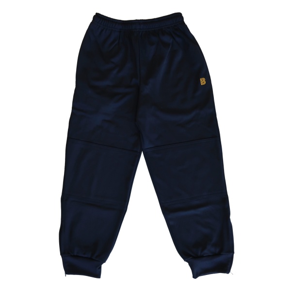 POLY-NYLON TRACK PANTS WITH RIB CUFFS AND INTERNAL SIDE ZIP POCKET