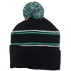 KNITTED POM POM BEANIE