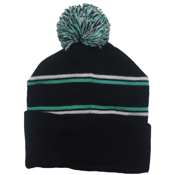KNITTED POM POM BEANIE