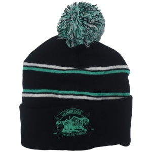 KNITTED POM POM BEANIE